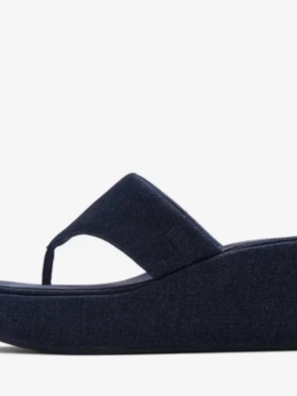 FitFlop Navy Platform Thong Sandal
